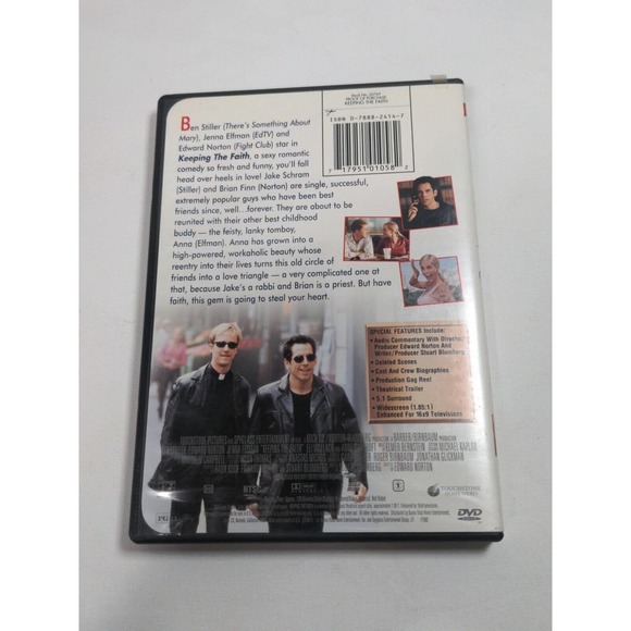 Keeping the Faith - DVD - GOOD - Picture 2 of 2
